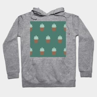 Succulent Background Hoodie